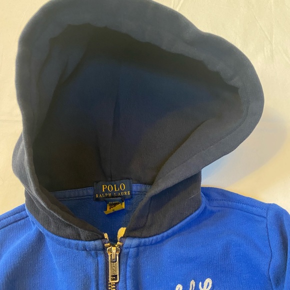 Polo Ralph Lauren Polo Team Full Zip Cotton Jersey Hoodie Toddler Boy Size 4T - Picture 6 of 16